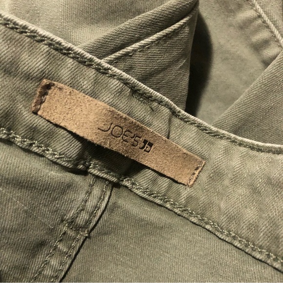 Joe's L34310 Women's The Icon Mid Rise Skinny Raw Hem Green Ankle Jeans Size 27 - Picture 9 of 9